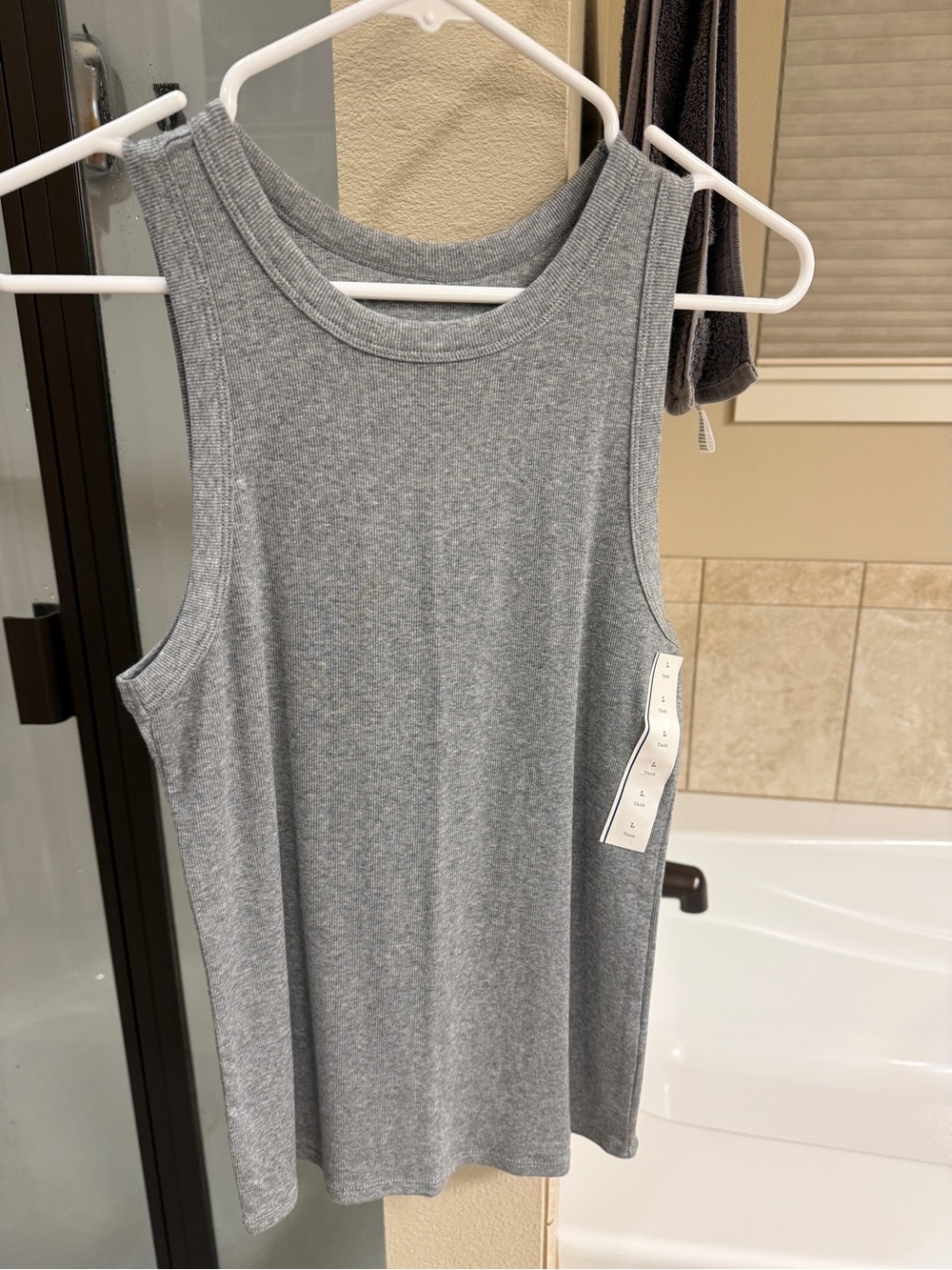 a new day Women's Heather Gray Ribbed Tank Top